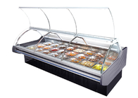 Feinkostgeschäft-Kühlschrank Front Flip Glass Door Fleisch der Metzgerei-offenen Anzeige kühlerer